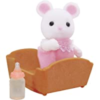 SYLVANIAN FAMILIES- White Mouse Baby Mini Muñecas y Accesorios- Multicolor (Epoch para Imaginar 5069)